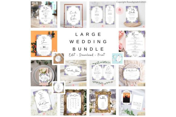 Download Large Wedding Invitation Set Template 2 - Wedding Collection