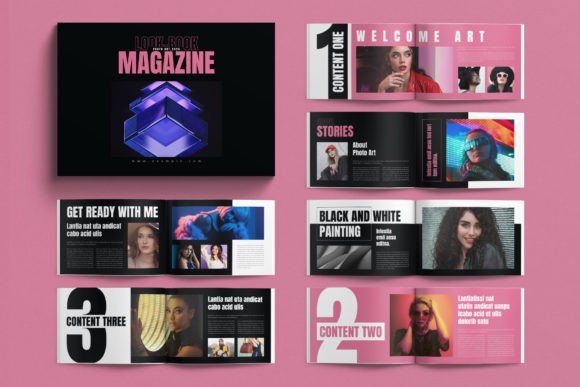 Download Lookbook Magazine Template Landscape - Magazine Collection
