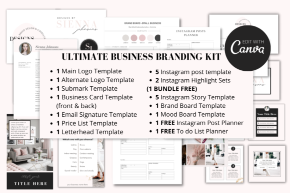 Download Complete Business Branding Kit for Canva - Brand Collection