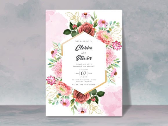 Download Beautiful Floral Wedding Invitation Card - Wedding Collection